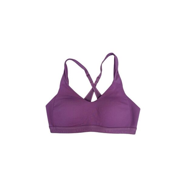 Lululemon Up For It Bra Vintage Plum Purple Size 34B High Support Padded Running - Picture 2 of 6